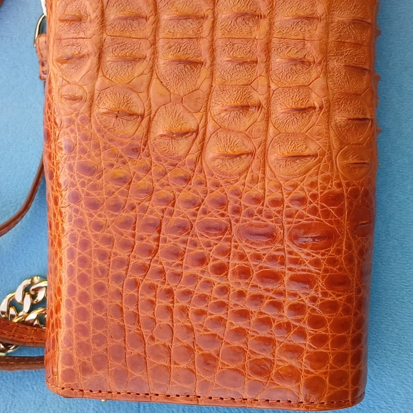Crocodile Leather Skin Clutch